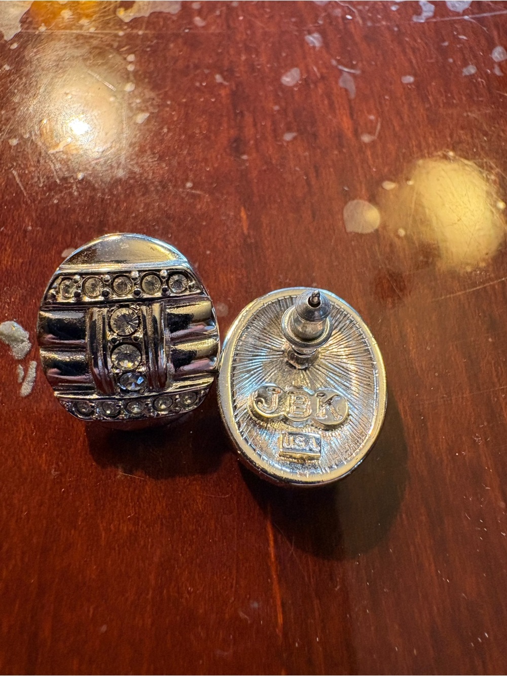 JBK Jacquelyn B. Kennsdy Oval Elegant Earrings